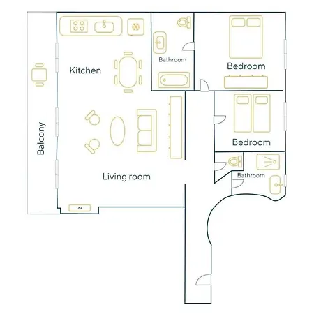 Apartmán Parisian 2 Bedrooms Montorgueil 090 *